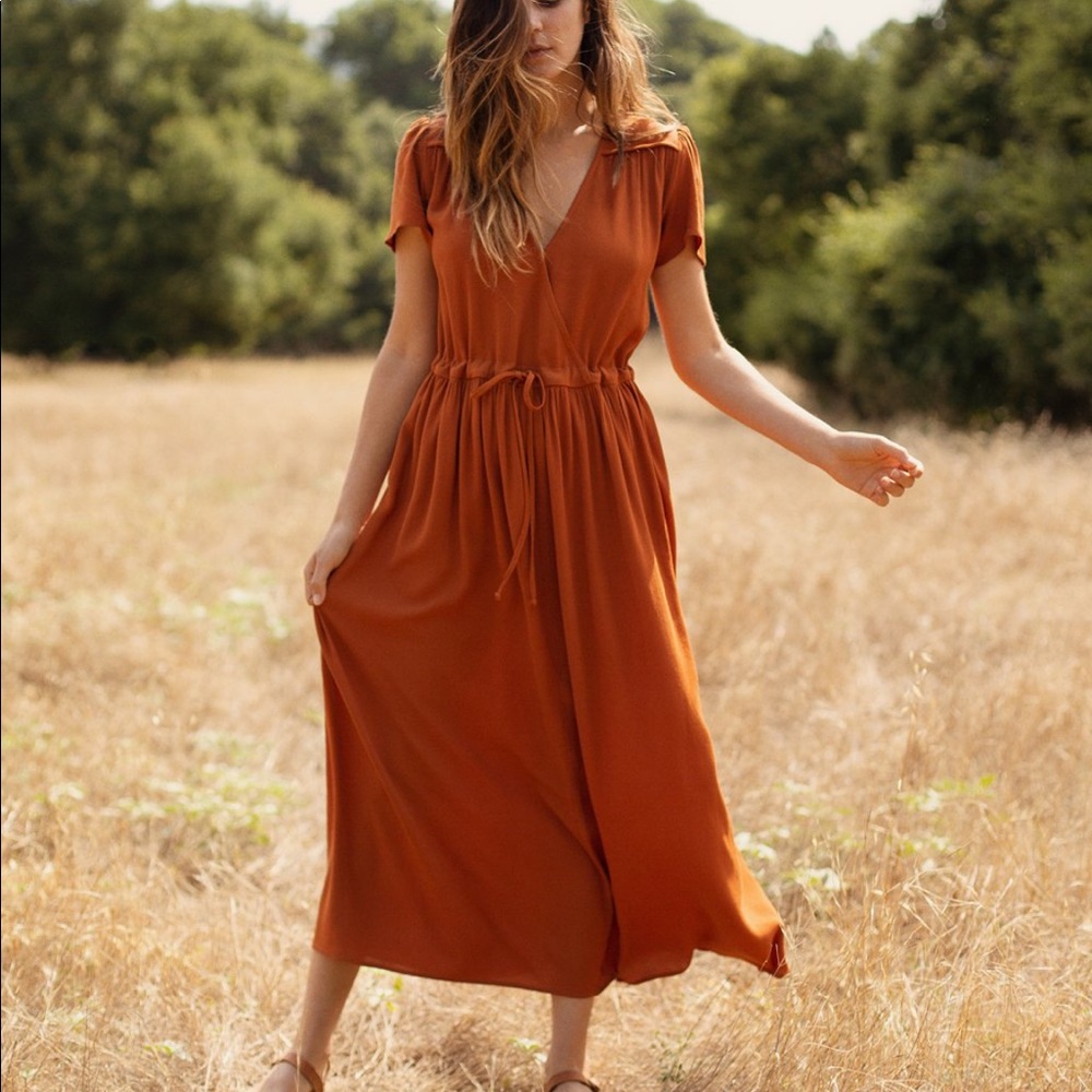 Christy Dawn dress rust. Size M iSO S or sell